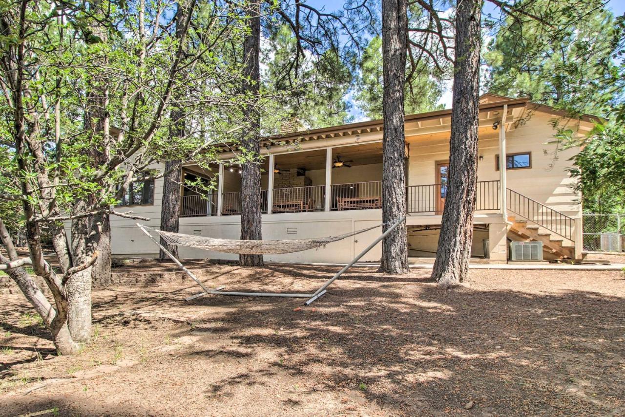Pinetop Creekside Cabin Secret Game Room! Exterior foto