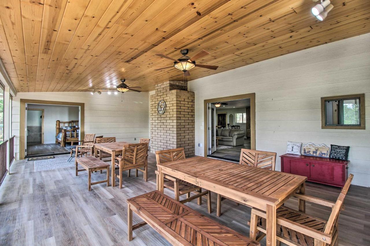 Pinetop Creekside Cabin Secret Game Room! Exterior foto
