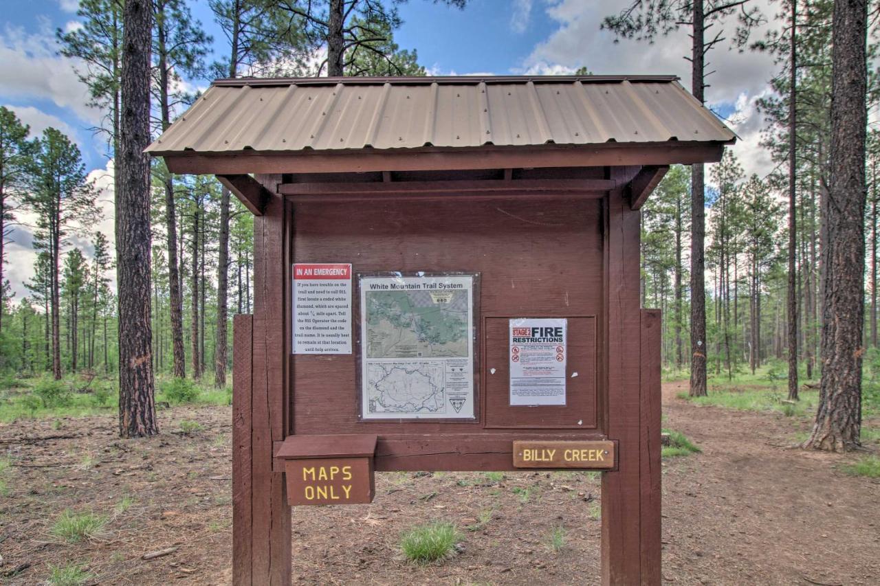 Pinetop Creekside Cabin Secret Game Room! Exterior foto