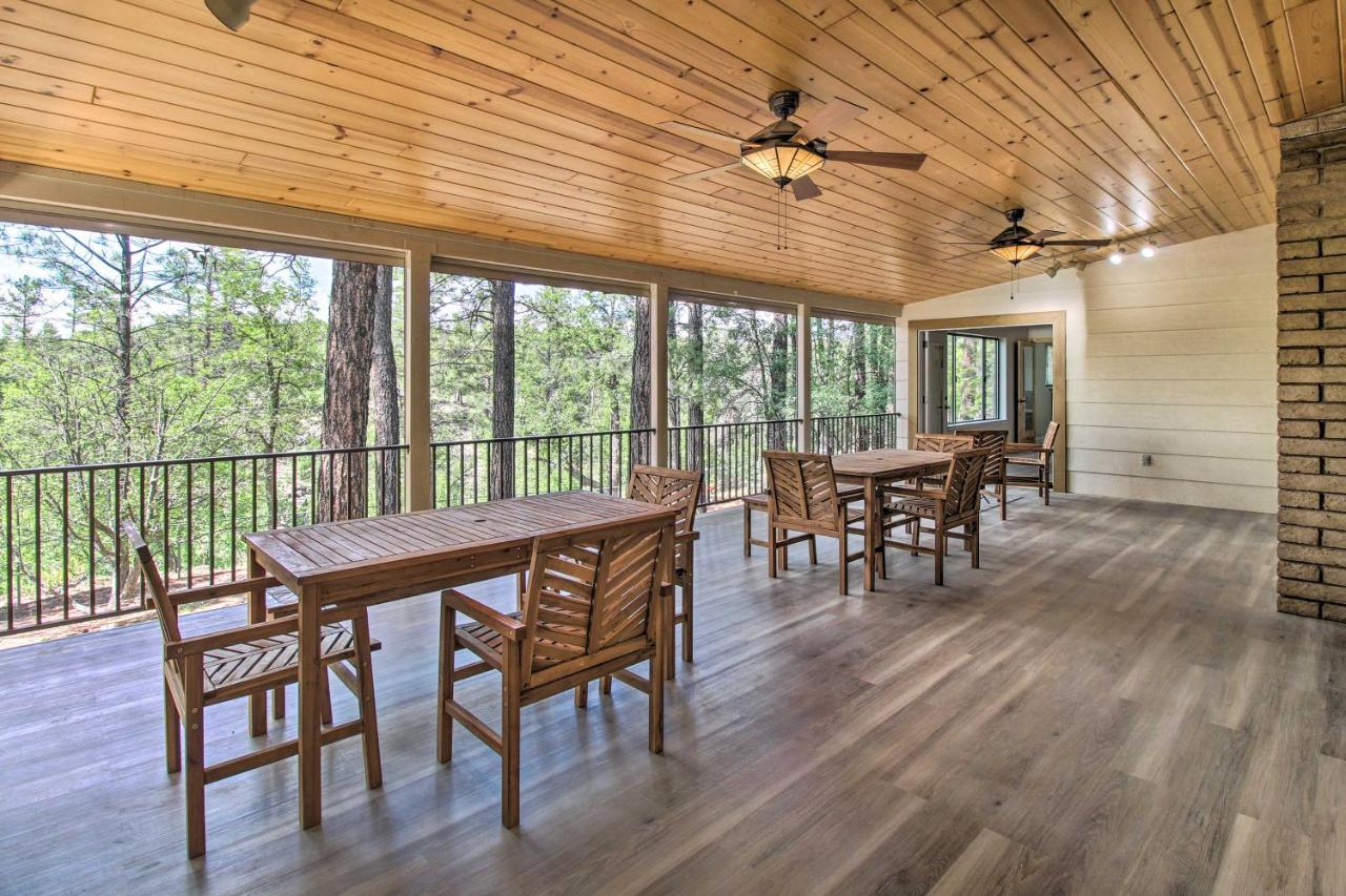 Pinetop Creekside Cabin Secret Game Room! Exterior foto